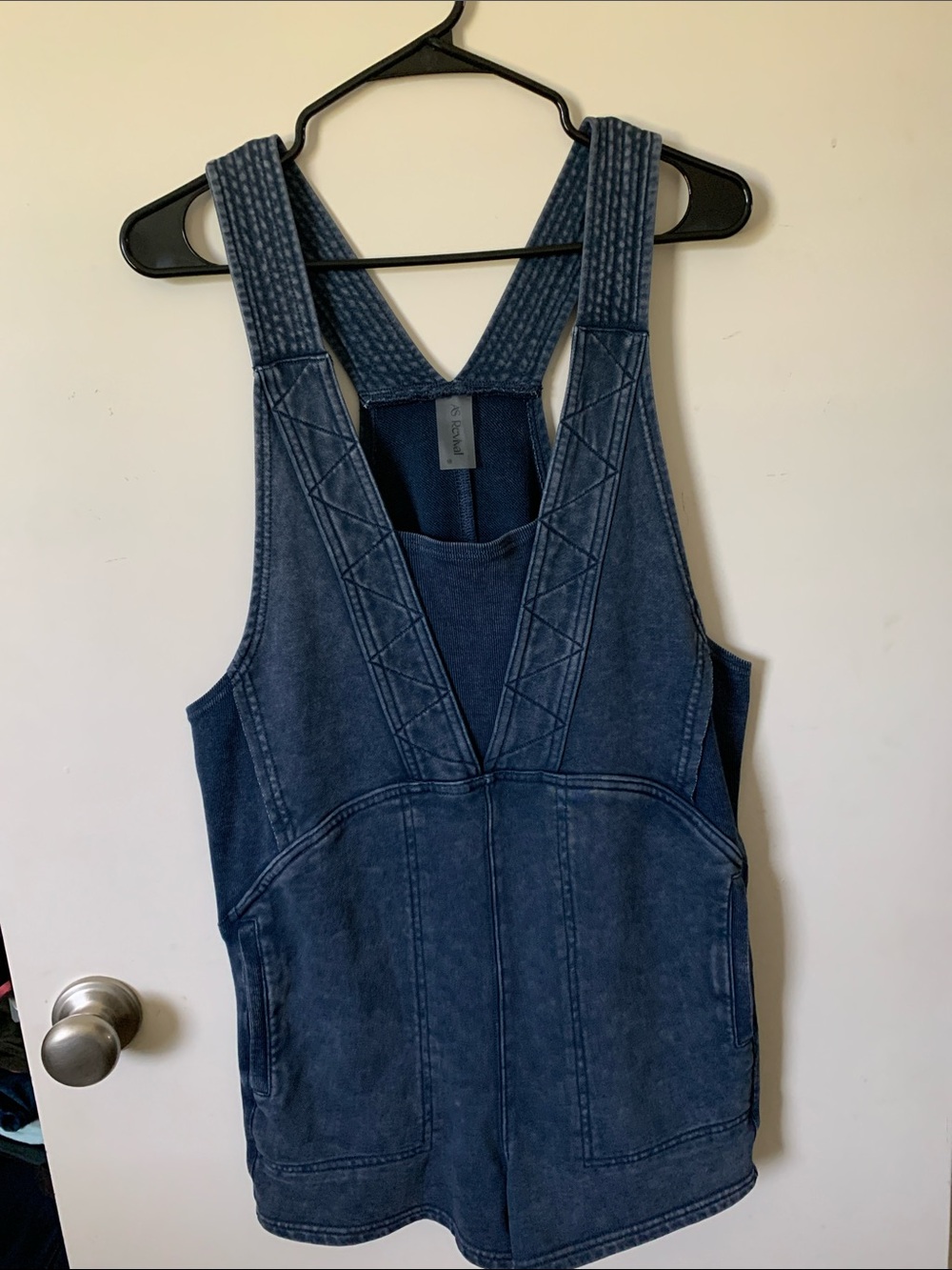 As Revival Women's Indigo Denim Romper Jumpsuit
